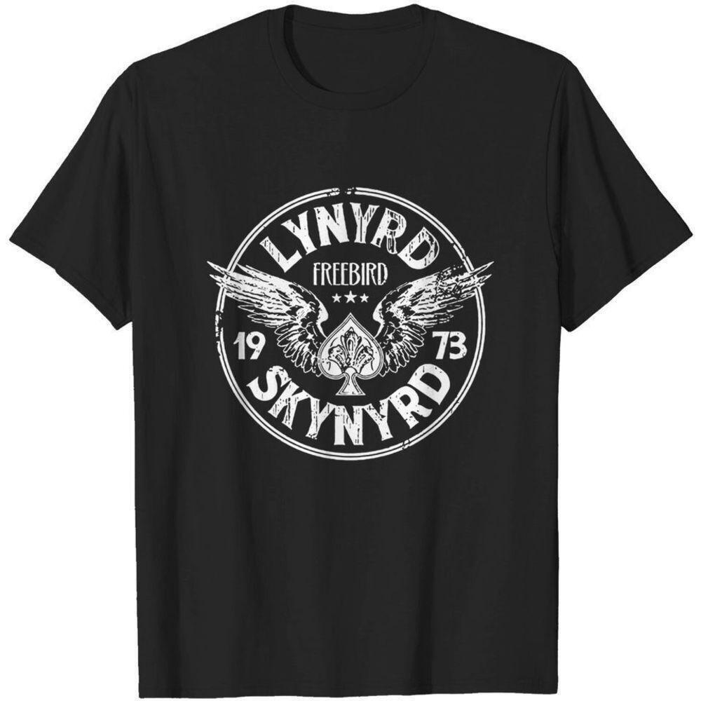 Lynyrd Skynyrd Unisex Freebird 73 Wings Retro Rock Fan T Shirt